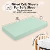 imageKeaBabies 2Pack Fitted Crib Sheets for Boys Girls Baby  Soft Bamboo Viscose Cotton 52x28 Standard Crib Mattress Sheets Toddler Bed Mattress Cover Gender Neutral Breathable Durable WoodlandBunnies