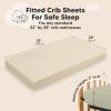 imageKeaBabies 2Pack Fitted Crib Sheets for Boys Girls Baby  Soft Bamboo Viscose Cotton 52x28 Standard Crib Mattress Sheets Toddler Bed Mattress Cover Gender Neutral Breathable Durable WoodlandAvocado