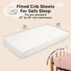 imageKeaBabies 2Pack Fitted Crib Sheets for Boys Girls Baby  Soft Bamboo Viscose Cotton 52x28 Standard Crib Mattress Sheets Toddler Bed Mattress Cover Gender Neutral Breathable Durable WoodlandRose