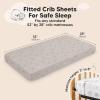 imageKeaBabies 2Pack Fitted Crib Sheets for Boys Girls Baby  Soft Bamboo Viscose Cotton 52x28 Standard Crib Mattress Sheets Toddler Bed Mattress Cover Gender Neutral Breathable Durable WoodlandSavannah