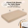 imageKeaBabies 2Pack Fitted Crib Sheets for Boys Girls Baby  Soft Bamboo Viscose Cotton 52x28 Standard Crib Mattress Sheets Toddler Bed Mattress Cover Gender Neutral Breathable Durable WoodlandWild Fawn