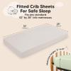 imageKeaBabies 2Pack Fitted Crib Sheets for Boys Girls Baby  Soft Bamboo Viscose Cotton 52x28 Standard Crib Mattress Sheets Toddler Bed Mattress Cover Gender Neutral Breathable Durable WoodlandSage