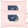 imageKeaBabies 2Pack Toddler Pillow 13x18  Soft Organic Cotton Kids Travel Bed Pillows for Sleeping School Nap Machine Washable Toddlers 2 to 5 Pillowcase Sold Separately HeartsMist Pink