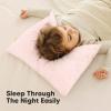 imageKeaBabies 2Pack Toddler Pillow 13x18  Soft Organic Cotton Kids Travel Bed Pillows for Sleeping School Nap Machine Washable Toddlers 2 to 5 Pillowcase Sold Separately HeartsMist Pink