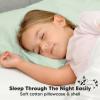 imageKeaBabies 2Pack Toddler Pillow 13x18  Soft Organic Cotton Kids Travel Bed Pillows for Sleeping School Nap Machine Washable Toddlers 2 to 5 Pillowcase Sold Separately HeartsSage