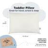 imageKeaBabies 2Pack Toddler Pillow 13x18  Soft Organic Cotton Kids Travel Bed Pillows for Sleeping School Nap Machine Washable Toddlers 2 to 5 Pillowcase Sold Separately HeartsPearl Gray