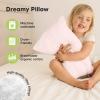 imageKeaBabies 2Pack Toddler Pillow 13x18  Soft Organic Cotton Kids Travel Bed Pillows for Sleeping School Nap Machine Washable Toddlers 2 to 5 Pillowcase Sold Separately HeartsMist Pink