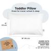 imageKeaBabies 2Pack Toddler Pillow 13x18  Soft Organic Cotton Kids Travel Bed Pillows for Sleeping School Nap Machine Washable Toddlers 2 to 5 Pillowcase Sold Separately HeartsSoft White