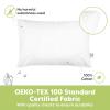 imageKeaBabies 2Pack Toddler Pillow 13x18  Soft Organic Cotton Kids Travel Bed Pillows for Sleeping School Nap Machine Washable Toddlers 2 to 5 Pillowcase Sold Separately HeartsSoft White