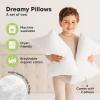 imageKeaBabies 2Pack Toddler Pillow 13x18  Soft Organic Cotton Kids Travel Bed Pillows for Sleeping School Nap Machine Washable Toddlers 2 to 5 Pillowcase Sold Separately HeartsSoft White