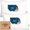 imageKeaBabies 2Pack Toddler Pillow 13x18  Soft Organic Cotton Kids Travel Bed Pillows for Sleeping School Nap Machine Washable Toddlers 2 to 5 Pillowcase Sold Separately HeartsSoft White
