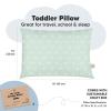 imageKeaBabies 2Pack Toddler Pillow 13x18  Soft Organic Cotton Kids Travel Bed Pillows for Sleeping School Nap Machine Washable Toddlers 2 to 5 Pillowcase Sold Separately HeartsBunnies