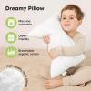 imageKeaBabies 2Pack Toddler Pillow 13x18  Soft Organic Cotton Kids Travel Bed Pillows for Sleeping School Nap Machine Washable Toddlers 2 to 5 Pillowcase Sold Separately HeartsSoft White