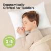 imageKeaBabies 2Pack Toddler Pillow 13x18  Soft Organic Cotton Kids Travel Bed Pillows for Sleeping School Nap Machine Washable Toddlers 2 to 5 Pillowcase Sold Separately HeartsSoft White