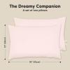 imageKeaBabies 2Pack Toddler Pillow 13x18  Soft Organic Cotton Kids Travel Bed Pillows for Sleeping School Nap Machine Washable Toddlers 2 to 5 Pillowcase Sold Separately HeartsMist Pink