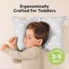 imageKeaBabies 2Pack Toddler Pillow 13x18  Soft Organic Cotton Kids Travel Bed Pillows for Sleeping School Nap Machine Washable Toddlers 2 to 5 Pillowcase Sold Separately HeartsGray Rainbow