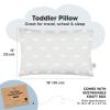 imageKeaBabies 2Pack Toddler Pillow 13x18  Soft Organic Cotton Kids Travel Bed Pillows for Sleeping School Nap Machine Washable Toddlers 2 to 5 Pillowcase Sold Separately HeartsGray Rainbow
