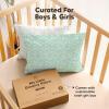 imageKeaBabies 2Pack Toddler Pillow 13x18  Soft Organic Cotton Kids Travel Bed Pillows for Sleeping School Nap Machine Washable Toddlers 2 to 5 Pillowcase Sold Separately HeartsDinoland