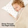 imageKeaBabies 2Pack Toddler Pillow 13x18  Soft Organic Cotton Kids Travel Bed Pillows for Sleeping School Nap Machine Washable Toddlers 2 to 5 Pillowcase Sold Separately HeartsBumble Bear
