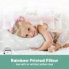 imageKeaBabies 2Pack Toddler Pillow 13x18  Soft Organic Cotton Kids Travel Bed Pillows for Sleeping School Nap Machine Washable Toddlers 2 to 5 Pillowcase Sold Separately HeartsGray Rainbow