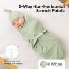 imageKeaBabies 3Pack Swaddles for Newborns Girls Boys with Hats  Organic Soft Baby Sleep Sacks Breathable Baby Swaddle 36 Months Beanies Set Premie Infant Sleep Sack 03 Months BunniesBunnies
