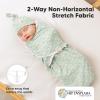 imageKeaBabies 3Pack Swaddles for Newborns Girls Boys with Hats  Organic Soft Baby Sleep Sacks Breathable Baby Swaddle 36 Months Beanies Set Premie Infant Sleep Sack 03 Months BunniesLeafy
