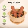 imageKeaBabies 4Pack Silicone Baby Spoons and Forks Set  Baby Led Weaning Utensils 612 Months Self Feeding Toddler Spoon ampamp Fork for Training Teething Easy to Hold BPAFree Silicone DesertTerracotta