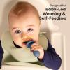 imageKeaBabies 4Pack Silicone Baby Spoons and Forks Set  Baby Led Weaning Utensils 612 Months Self Feeding Toddler Spoon ampamp Fork for Training Teething Easy to Hold BPAFree Silicone DesertSlate