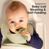 imageKeaBabies 4Pack Silicone Baby Spoons and Forks Set  Baby Led Weaning Utensils 612 Months Self Feeding Toddler Spoon ampamp Fork for Training Teething Easy to Hold BPAFree Silicone DesertDesert