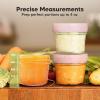 imageKeaBabies 4pk 8oz ampamp 4pk 4oz Glass Baby Food Containers with Lids  LeakProof Microwavable Small Glass Jars Baby Purees ampamp Toddler Snack Storage Containers BPAFree Dishwasher ampamp Freezer SafeSagePastels
