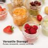 imageKeaBabies 4pk 8oz ampamp 4pk 4oz Glass Baby Food Containers with Lids  LeakProof Microwavable Small Glass Jars Baby Purees ampamp Toddler Snack Storage Containers BPAFree Dishwasher ampamp Freezer SafeSageSage