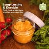 imageKeaBabies 4pk 8oz ampamp 4pk 4oz Glass Baby Food Containers with Lids  LeakProof Microwavable Small Glass Jars Baby Purees ampamp Toddler Snack Storage Containers BPAFree Dishwasher ampamp Freezer SafeSageRoseate