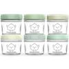 imageKeaBabies 4pk 8oz ampamp 4pk 4oz Glass Baby Food Containers with Lids  LeakProof Microwavable Small Glass Jars Baby Purees ampamp Toddler Snack Storage Containers BPAFree Dishwasher ampamp Freezer SafeSageSage