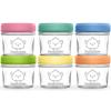 imageKeaBabies 4pk 8oz ampamp 4pk 4oz Glass Baby Food Containers with Lids  LeakProof Microwavable Small Glass Jars Baby Purees ampamp Toddler Snack Storage Containers BPAFree Dishwasher ampamp Freezer SafeSageKea