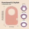 imageKeaBabies 8Pack Organic Baby Bibs for Boys Girls  Super Absorbent Cotton Drool Bibs for Baby Girl ampamp Boy Teething Toddler Drooling Newborn Ultra Soft ampamp Machine Washable Beach DayMauve