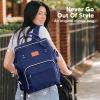 imageKeaBabies Baby Diaper Bag Backpack  Large Baby Bag for Boys Girls Waterproof Multi Function Travel Diaper Backpack with Changing Pad Durable Travel Essentials for Moms and Dads Navy BlueMarine Blue
