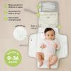 imageKeaBabies Portable Diaper Changing Pad  Large Waterproof Baby Changing Mat Compact Travel Diaper Clutch Functional Pockets Fit Newborn Essentials Wipeable ampamp Padded Baby Changer PrismPrism