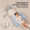 imageKeaBabies Portable Diaper Changing Pad  Large Waterproof Baby Changing Mat Compact Travel Diaper Clutch Functional Pockets Fit Newborn Essentials Wipeable ampamp Padded Baby Changer PrismWild Patrol