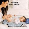 imageKeaBabies Portable Diaper Changing Pad  Large Waterproof Baby Changing Mat Compact Travel Diaper Clutch Functional Pockets Fit Newborn Essentials Wipeable ampamp Padded Baby Changer PrismPets  Paws