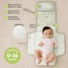 imageKeaBabies Portable Diaper Changing Pad  Large Waterproof Baby Changing Mat Compact Travel Diaper Clutch Functional Pockets Fit Newborn Essentials Wipeable ampamp Padded Baby Changer PrismFox Vale