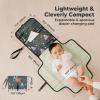imageKeaBabies Portable Diaper Changing Pad  Large Waterproof Baby Changing Mat Compact Travel Diaper Clutch Functional Pockets Fit Newborn Essentials Wipeable ampamp Padded Baby Changer PrismWoods