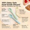 imageKeaBabies Silicone Baby Spoons Self Feeding 612 months  3Pack Baby Weaning Eating UtensilsToddler First Food Training SpoonInfantKids Feeding Supplies Essential SetDishwashersafe TerracottaPastel Sky