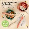 imageKeaBabies Silicone Baby Spoons Self Feeding 612 months  3Pack Baby Weaning Eating UtensilsToddler First Food Training SpoonInfantKids Feeding Supplies Essential SetDishwashersafe TerracottaRoseate