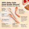 imageKeaBabies Silicone Baby Spoons Self Feeding 612 months  3Pack Baby Weaning Eating UtensilsToddler First Food Training SpoonInfantKids Feeding Supplies Essential SetDishwashersafe TerracottaRoseate