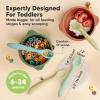 imageKeaBabies Silicone Baby Spoons Self Feeding 612 months  3Pack Baby Weaning Eating UtensilsToddler First Food Training SpoonInfantKids Feeding Supplies Essential SetDishwashersafe TerracottaPastel Sky