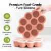 imageKeaBabies Silicone Food Freezer Trays with Lid 2oz x 10 Pods Baby Food Storage Containers Easy Puree Meal Prep Breast Milk Silicone Freezer Molds DishwasherMicrowave SafeBPAFreeBlossomRoseate