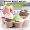 imageKeaBabies Silicone Food Freezer Trays with Lid 2oz x 10 Pods Baby Food Storage Containers Easy Puree Meal Prep Breast Milk Silicone Freezer Molds DishwasherMicrowave SafeBPAFreeBlossomDusk