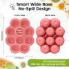 imageKeaBabies Silicone Food Freezer Trays with Lid 2oz x 10 Pods Baby Food Storage Containers Easy Puree Meal Prep Breast Milk Silicone Freezer Molds DishwasherMicrowave SafeBPAFreeBlossomBlossom