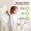 imageKeaBabies Toddler Pillow with Pillowcase Jumbo 14X20  Soft Organic Cotton Toddler Pillows for Sleeping  Machine Washable  Perfect for Travel Toddler Bed Set Soft WhiteGrasslands