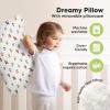 imageKeaBabies Toddler Pillow with Pillowcase Jumbo 14X20  Soft Organic Cotton Toddler Pillows for Sleeping  Machine Washable  Perfect for Travel Toddler Bed Set Soft WhiteConstruction